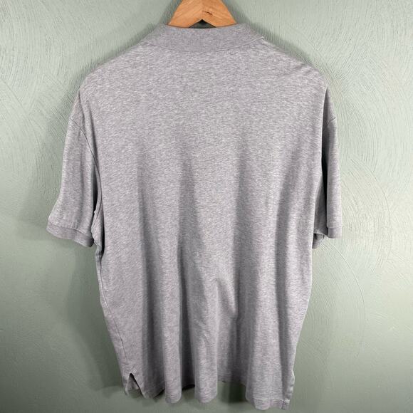 Polo by Ralph Lauren Men Gray Short Sleeve Collared Polo Custom Fit Shirt Sz XL - Picture 8 of 9